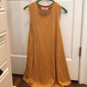 Mustard color dress by Blush Boutiques